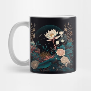 Celestial Lotus Flower Pattern Design Mug